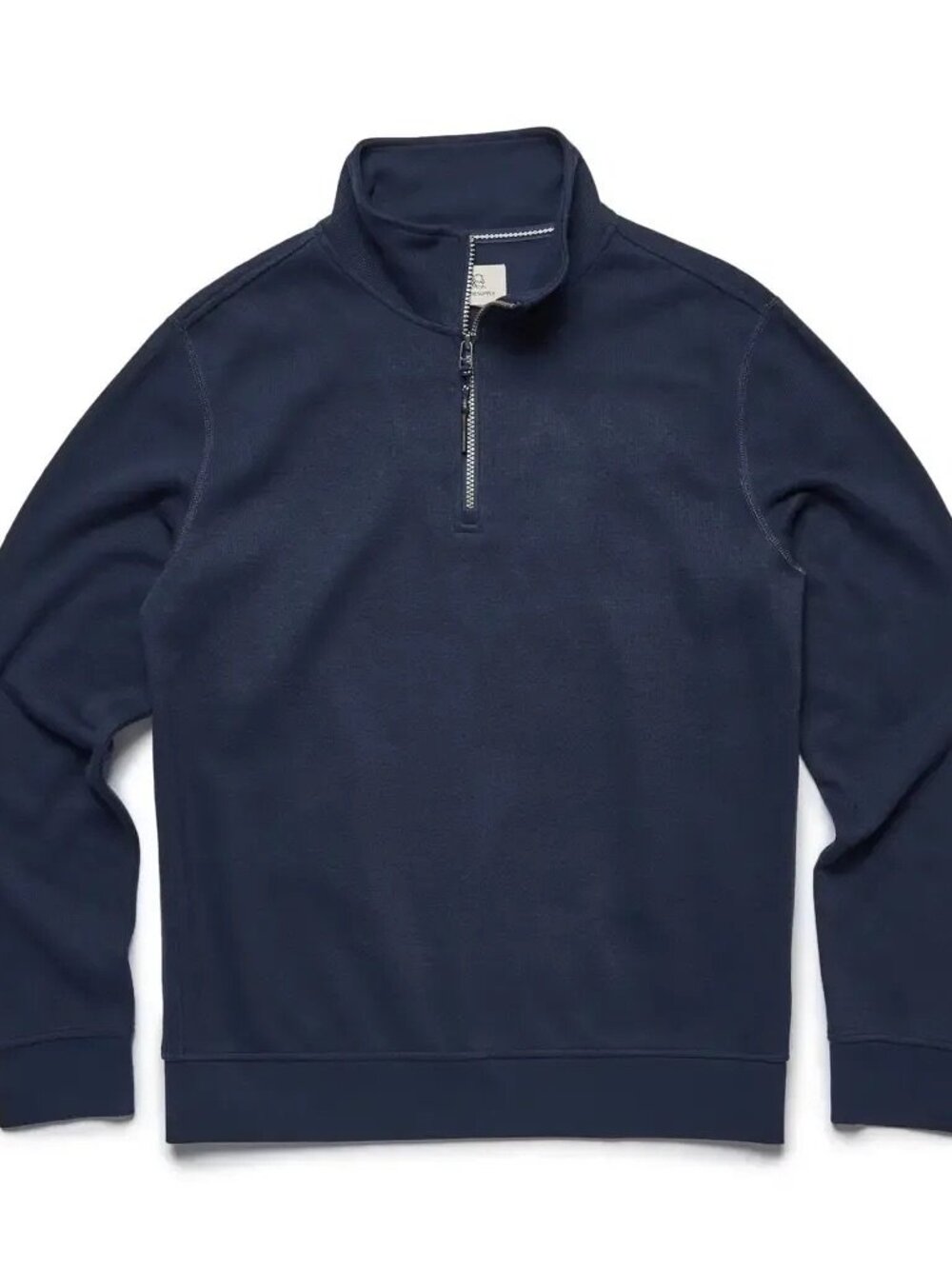 Surfside Supply Navy Quarter Zip Rib Knit Pullover/0277